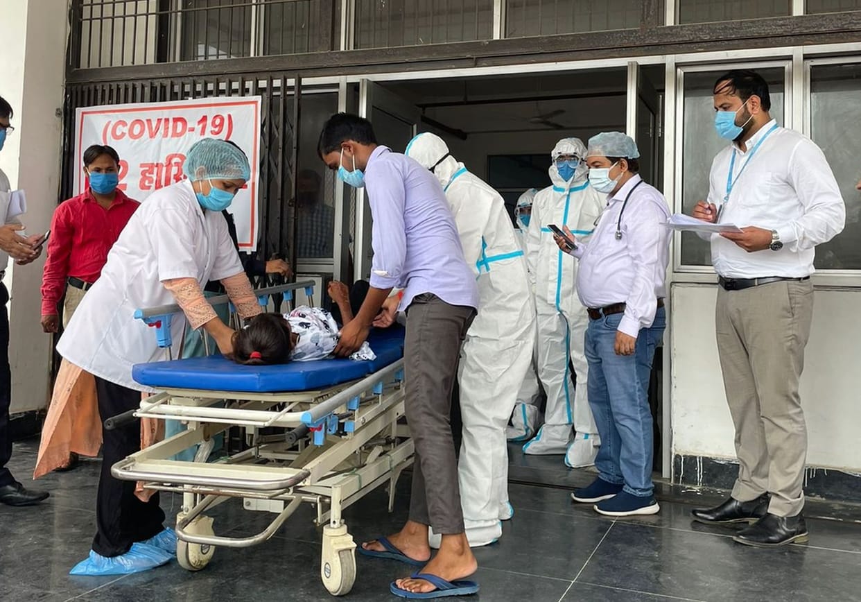 Investigated preparations made foe covid 19 treatment in hospitals doing mockdrill