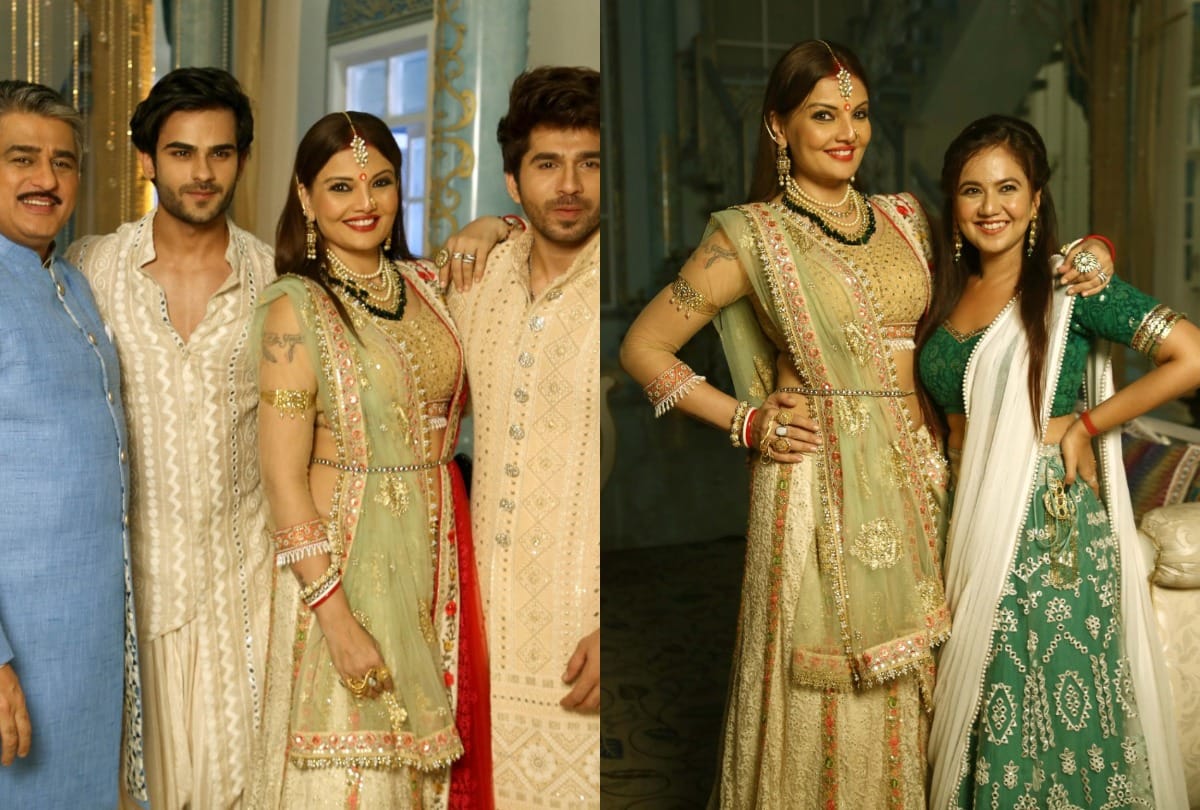 Ranju Ki Betiyaan team celebrated Krishna Janmashtami 2021 on set looks perfect in traditional clothes