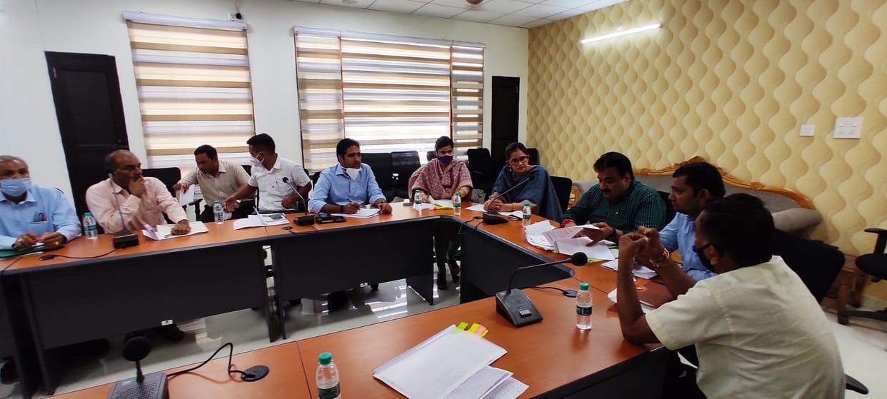 The officials kept on putting the responsibility of delay and disturbances in development works on each other.