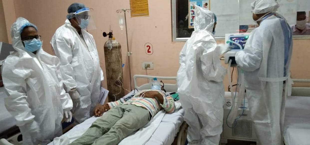 Infected discharge amid applause