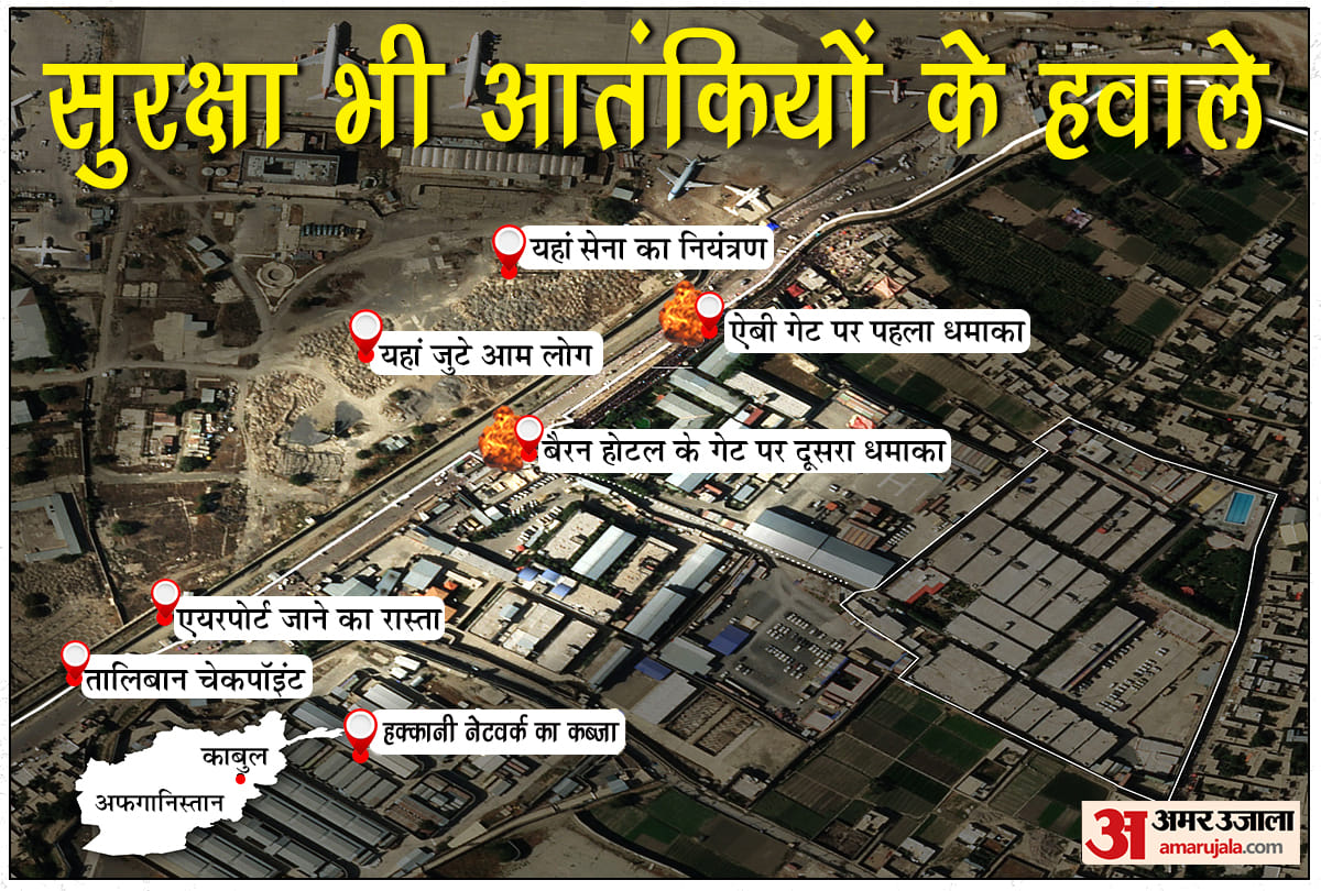 The Map of Kabul Airport and how the IS-Khorasan terrorist reached Abbey Gate despite having a single road and Taliban Checkpoint