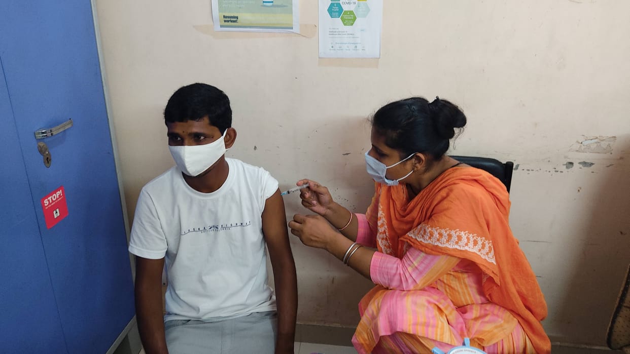 11696 people took the first dose of the vaccine on the first day