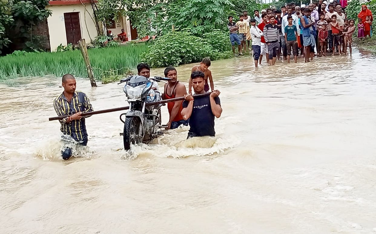 Flood in hill drains caused destruction in 100 villages