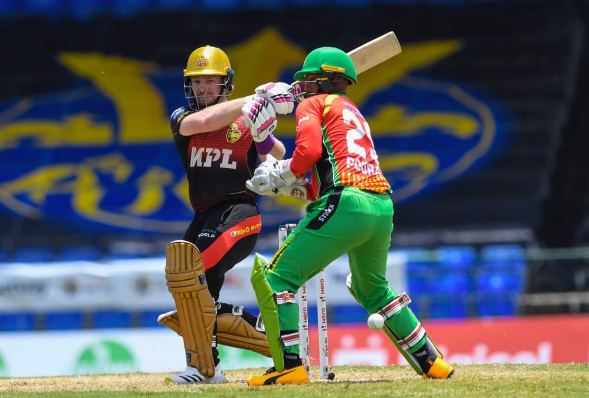 Guyana Amazon Warriors beat Trinbago Knight Riders by 9 runs in Caribbean Premier League match at Basseterreat Odean Smith player of the match