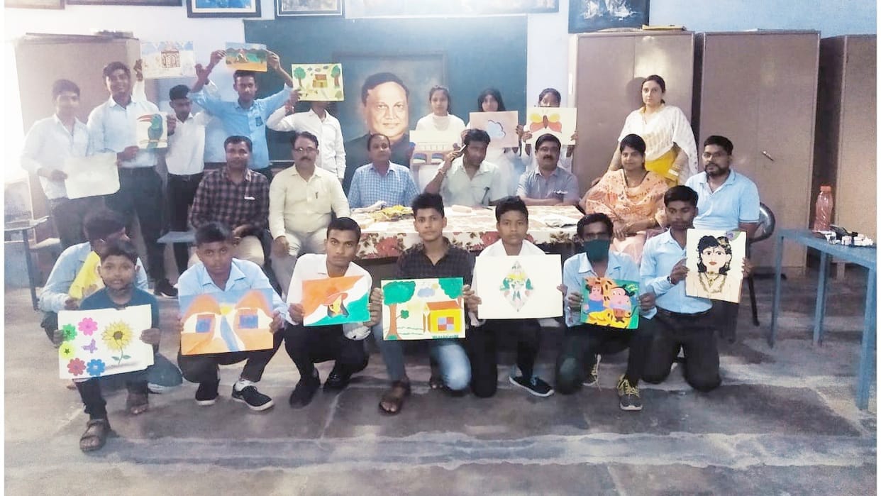 Aditya and Paras topped in painting competition