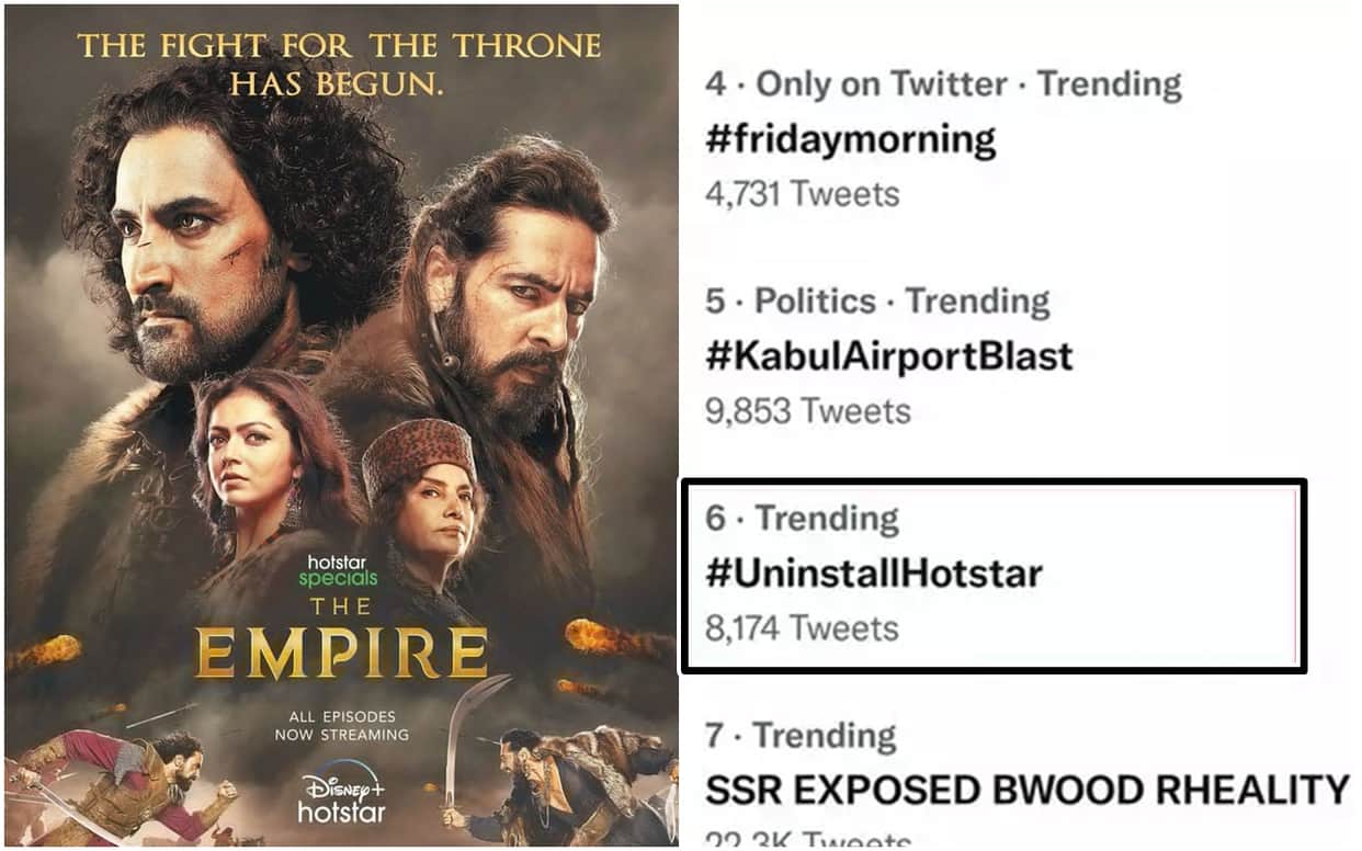 Uninstall Hotstar trend After The Empire Series Release On Babur