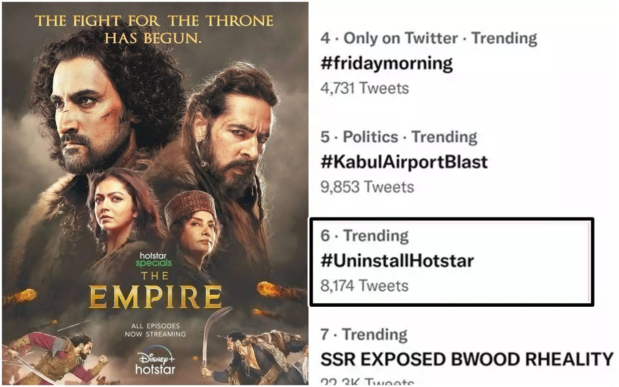 Uninstall Hotstar trend After The Empire Series Release On Babur