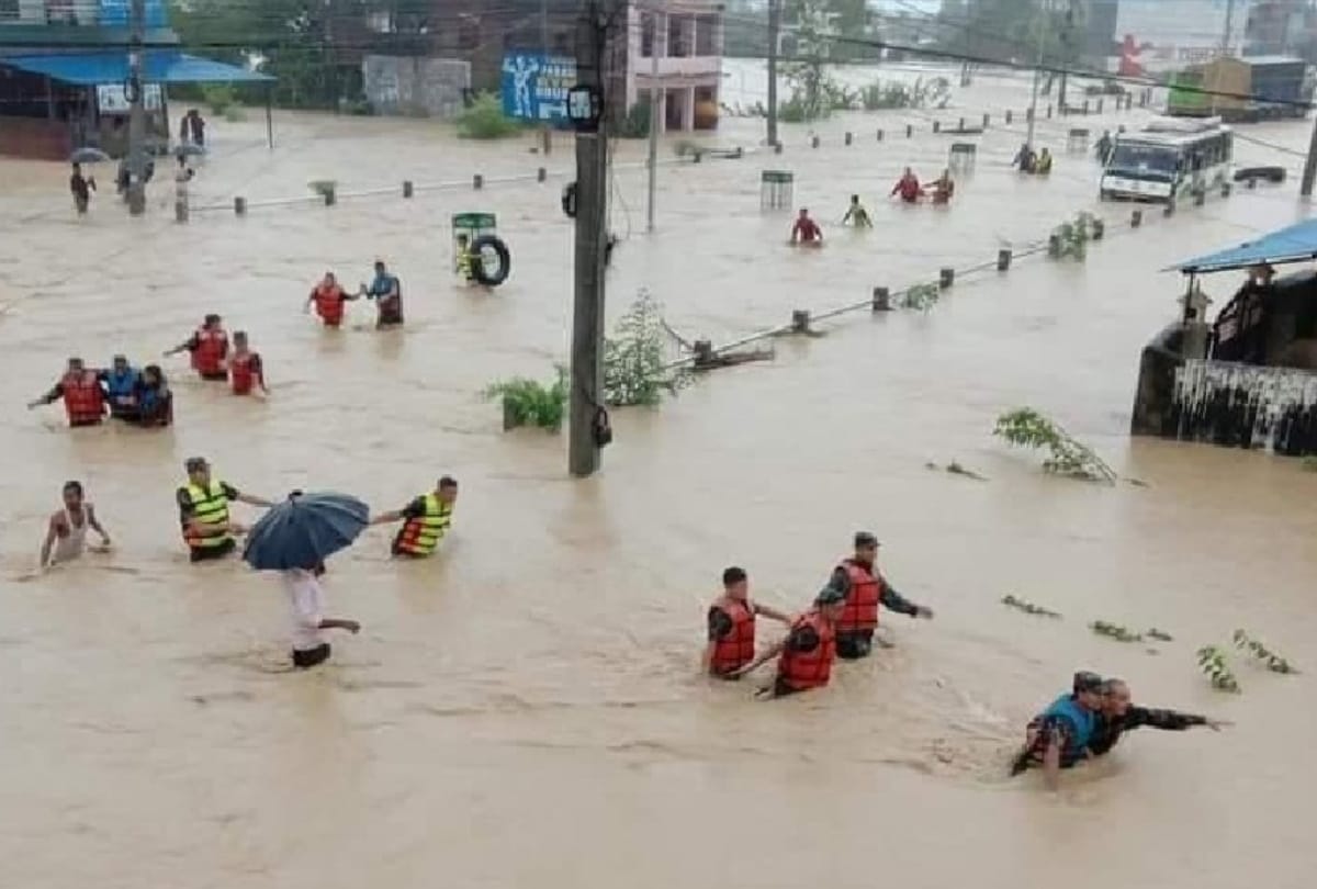 Flood havoc in many districts due to heavy rains in Nepal
