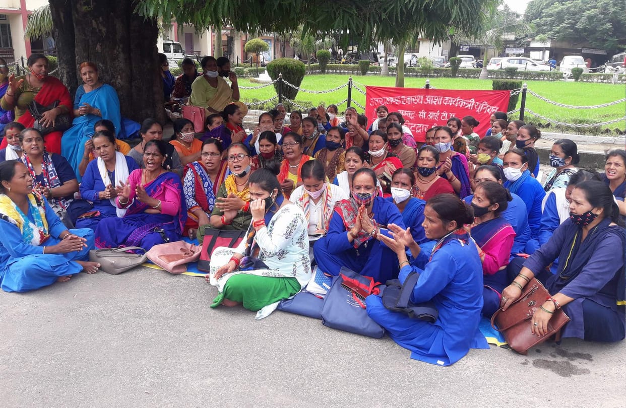 Mayor gave support to the movement of ASHA workers