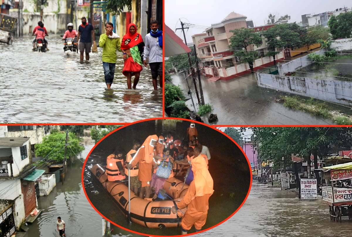 Gorakhpur city became river after 107 mm of rain fell in four hours