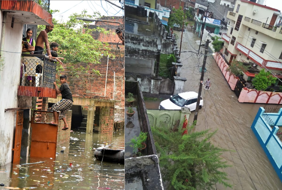 Gorakhpur city became river after 107 mm of rain fell in four hours
