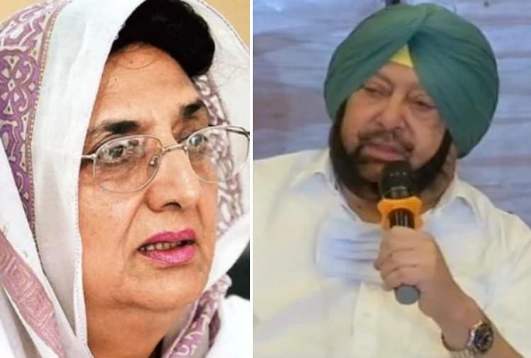 Punjab CM Amarinder Singh meet with Rajinder Kaur Bhattal