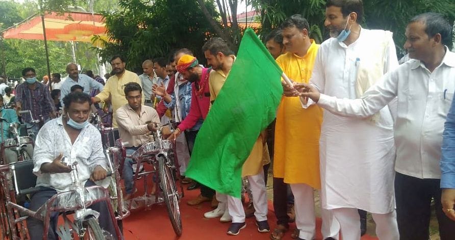 If the handicapped get the equipment, then the faces blossomed