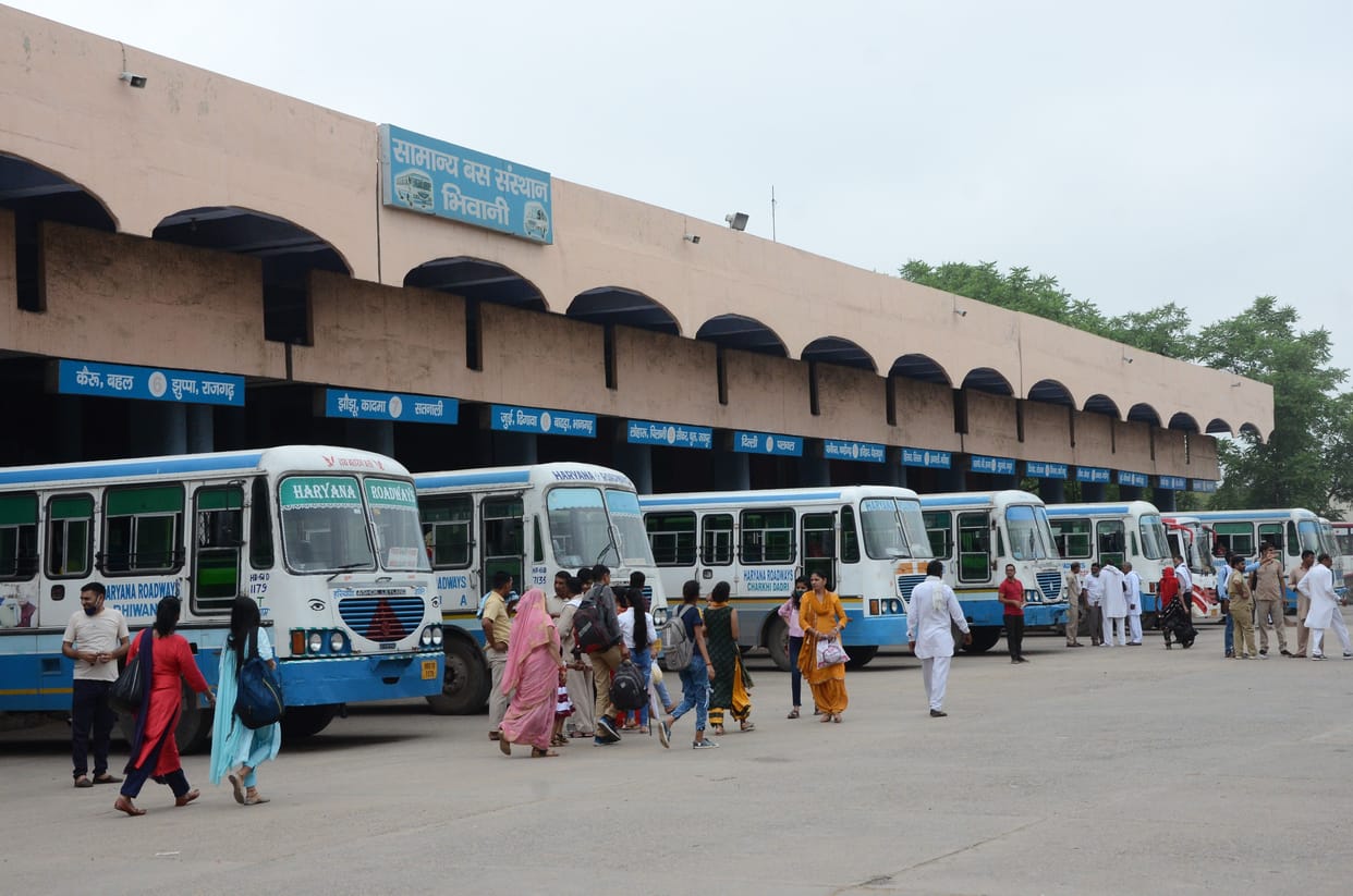 Private buses did not run for Bhiwani-Hansi, Bhiwani-Jind and Bhiwani-Hisar