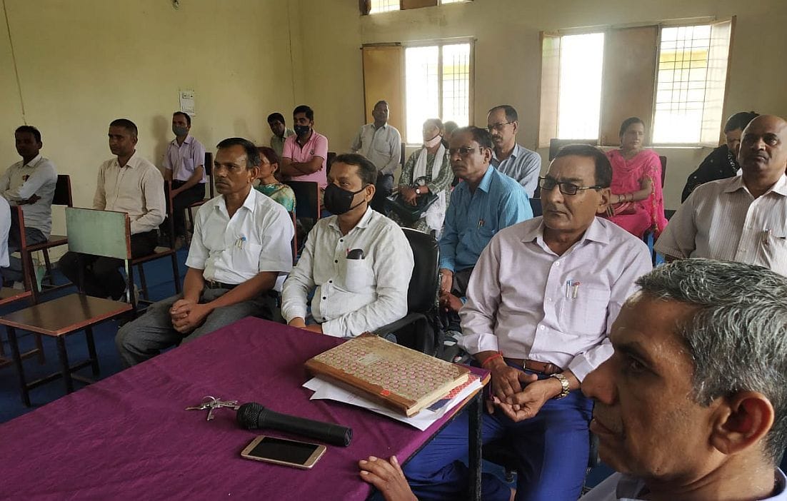 CM And Education Minister adressed  Teachers