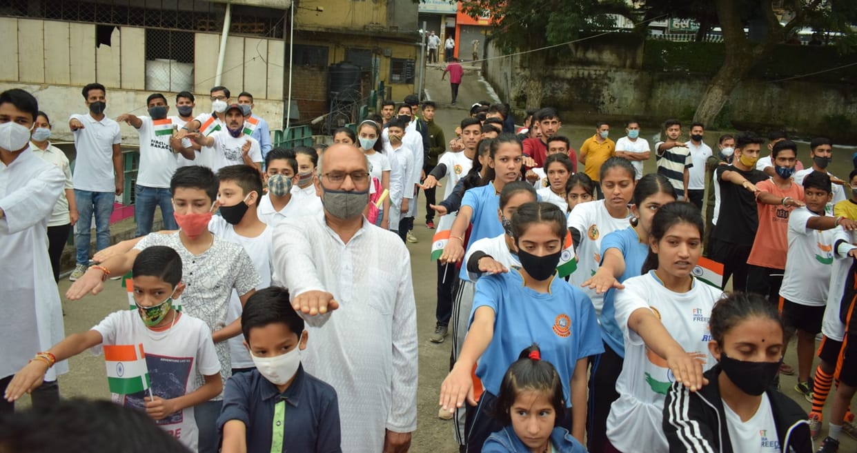 Solan city runs in 'Fit India Fredom Run'