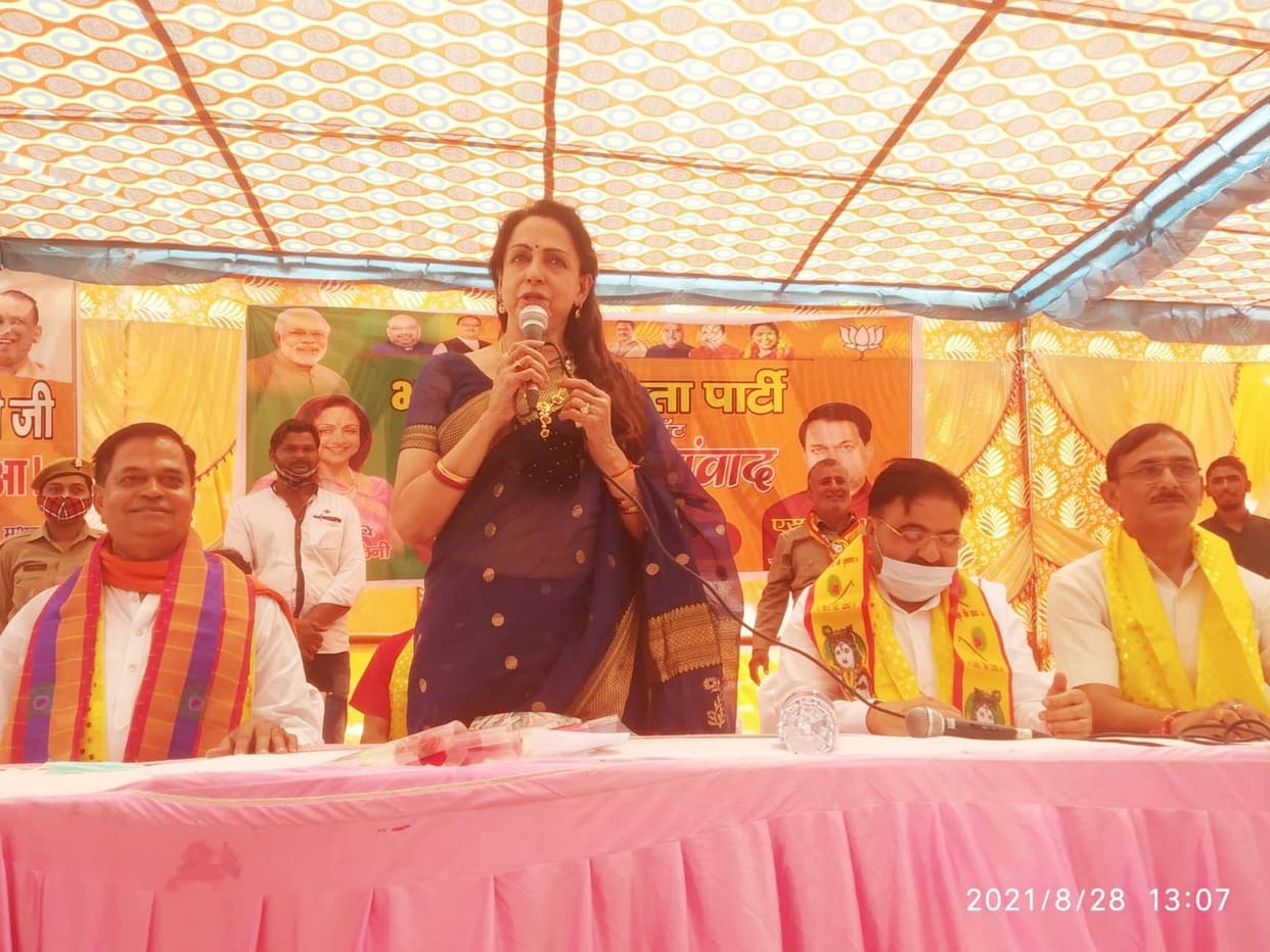 Mathura: BJP government is friendly to the poor and farmers: Hema Malini