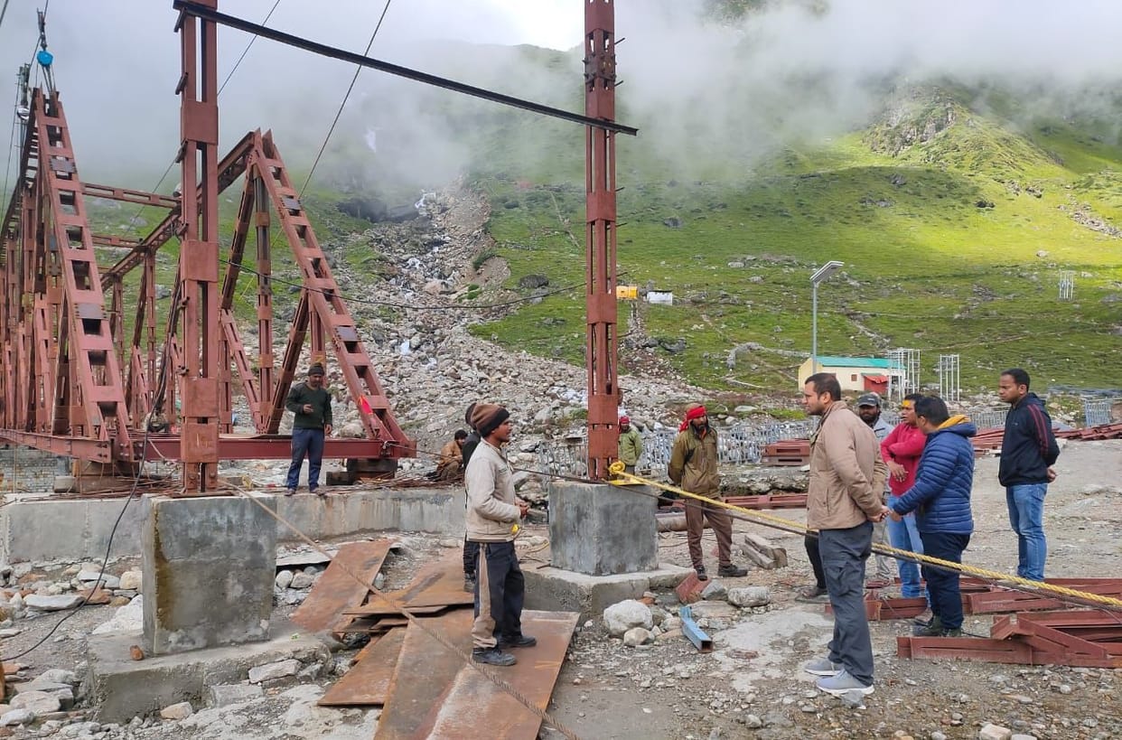 DM took stock of Kedarnath reconstruction works