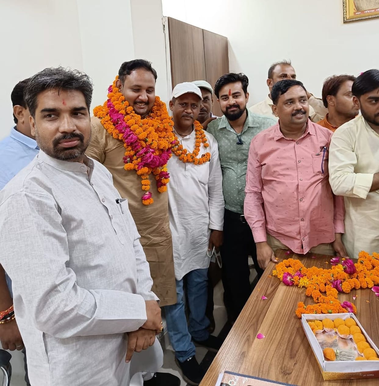 Mayank again became BJYM District President
