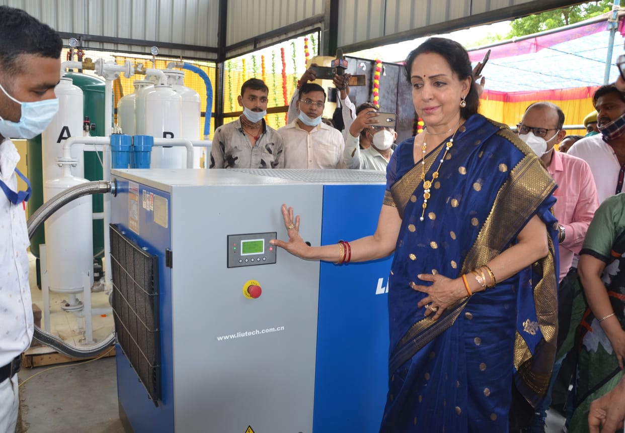 Mathura: Hema Malini inaugurated oxygen production plant
