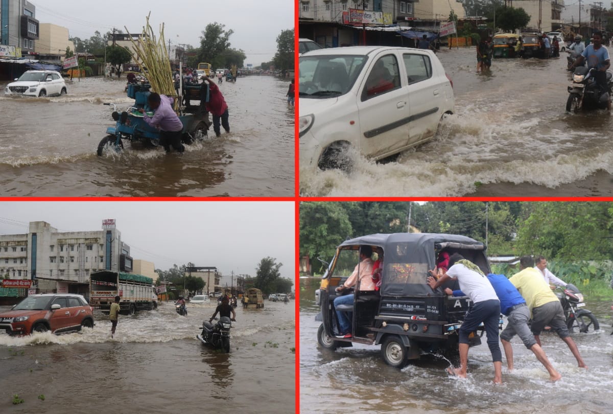 Water Logging On Deoria Road Due To Heavy Rain In Gorakhpur latest photos