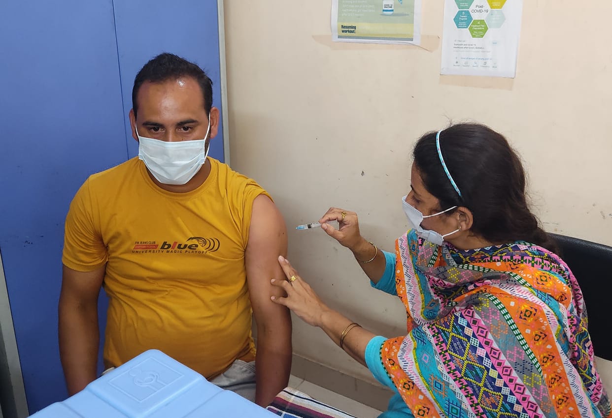 On the second day 16650 people got the vaccine