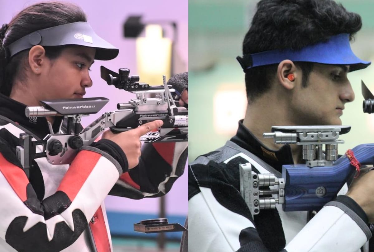 Jeena Khitta and surya partap in junior world cup shooting championship  in PERU