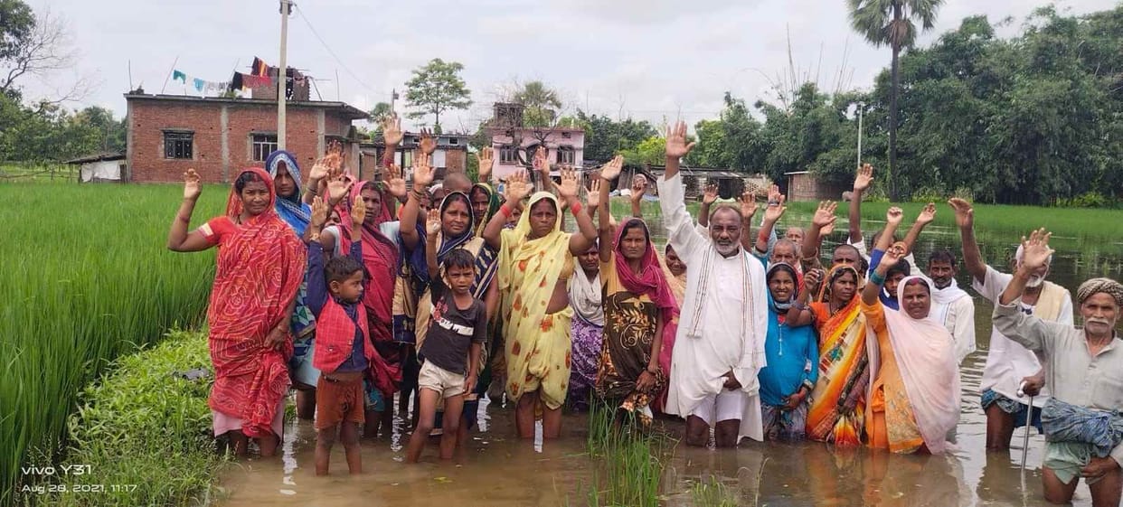 rain water entering houses