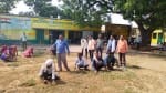 फोटो संख्या 27- ग्राम नगला सुभान में राज्यपाल के आगमन को लेकर होने लगी साफ सफाई