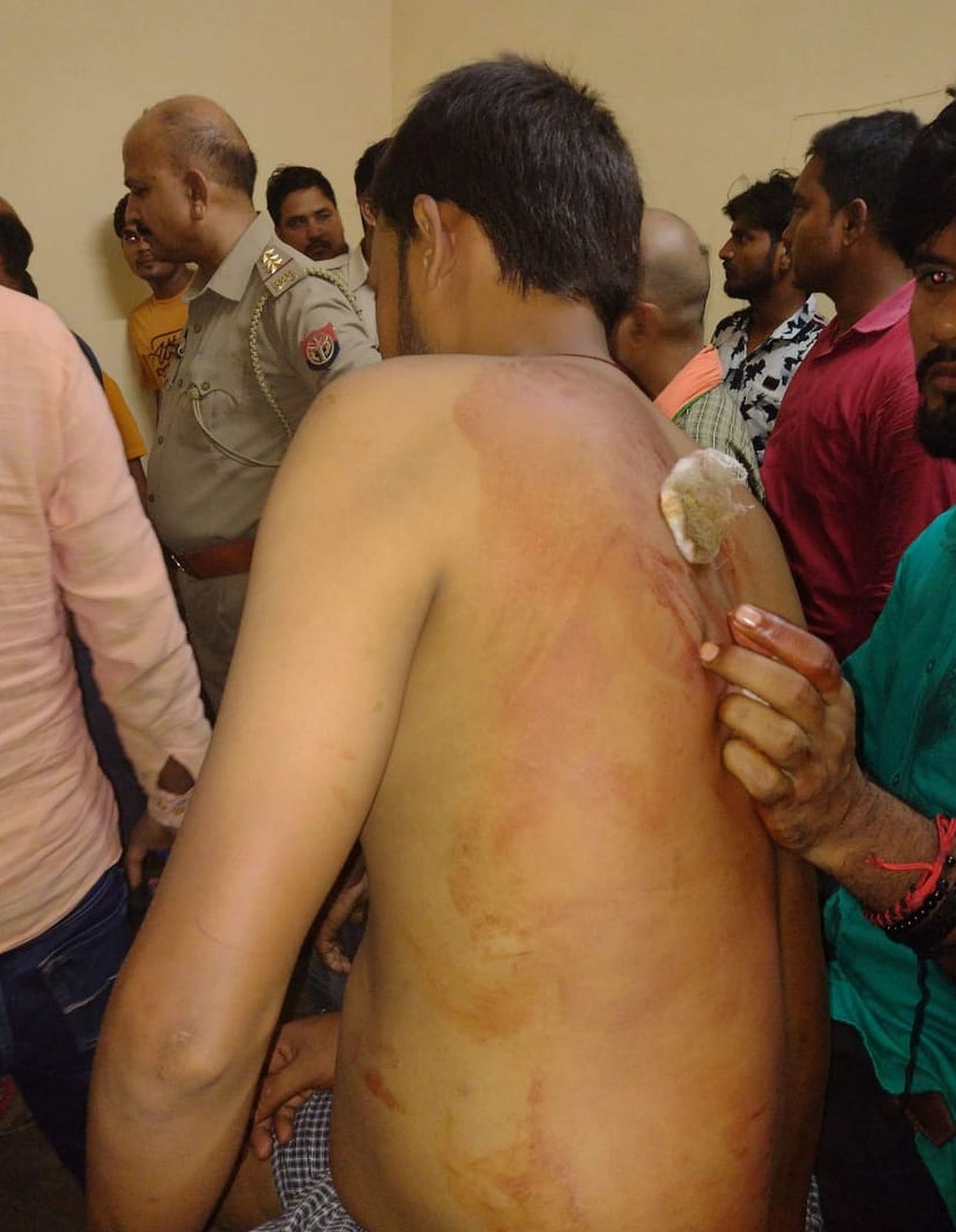 Man attacked on husband of village head with  knife