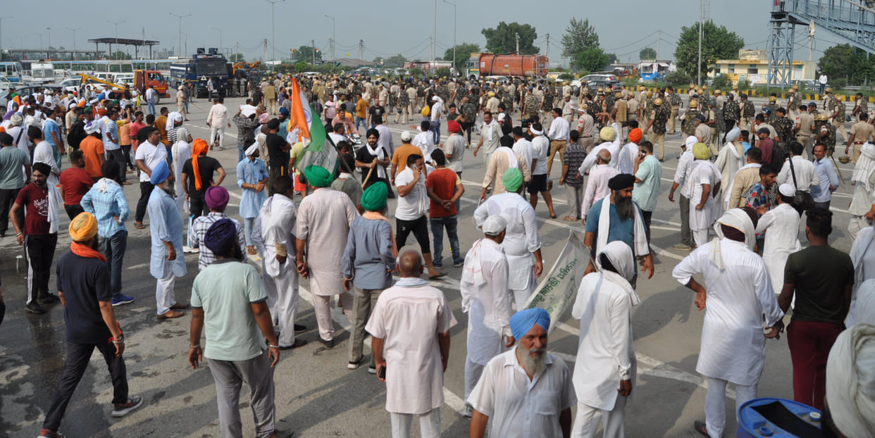 Angry farmers blocked highways and connectivity routes after lathi charge