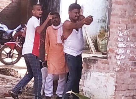 stone pelting, firing between two groups