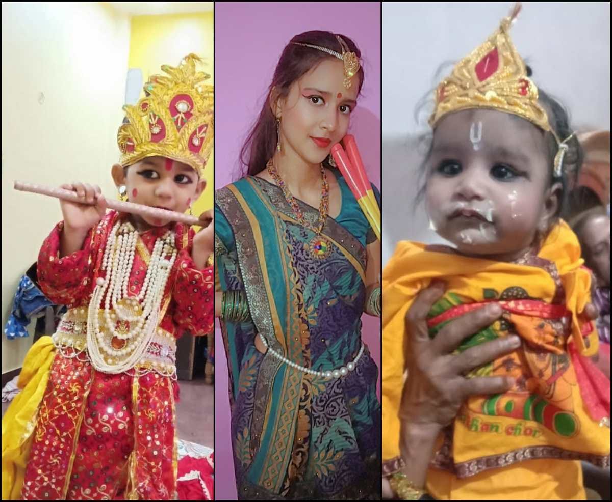 Krishna Janmashtami celebrations in Kashi: Little loners were seen dressed in costumes