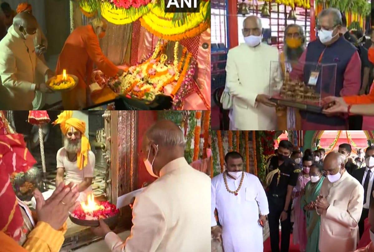 President Ramnath Kovind offers prayer to Ramlala and Hanuman Garhi.