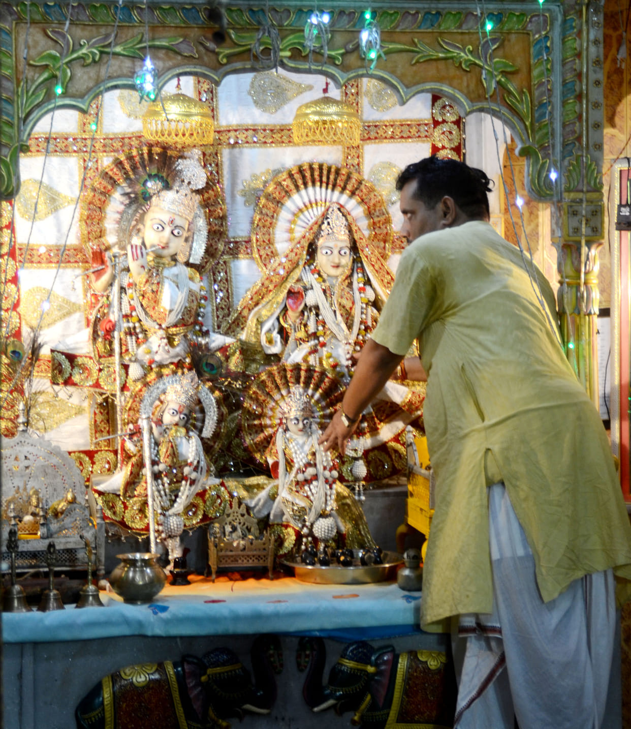 Temples decorated, preparations for the birth anniversary of Lord Krishna completed in homes