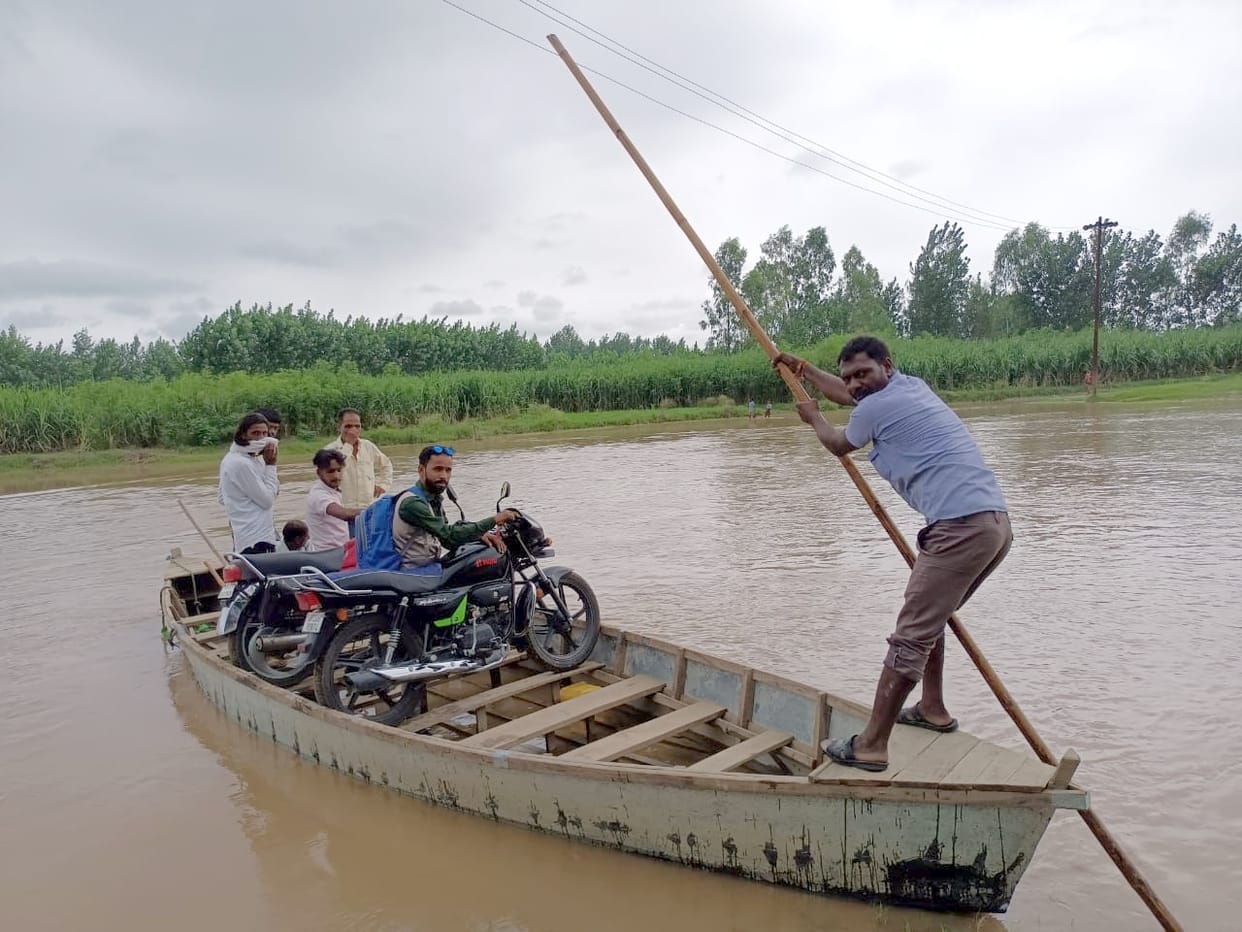 Ganga and Malan overflowed with rain on the mountains