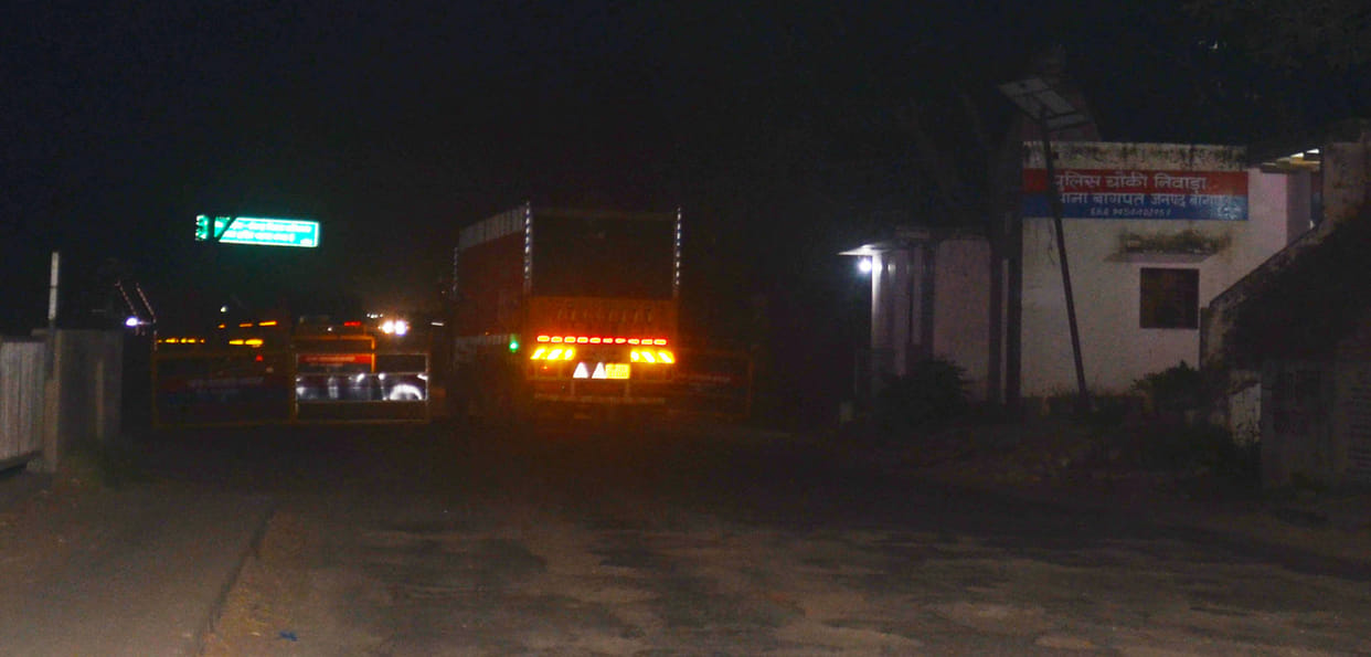 Outpost door found closed, police missing from intersections
