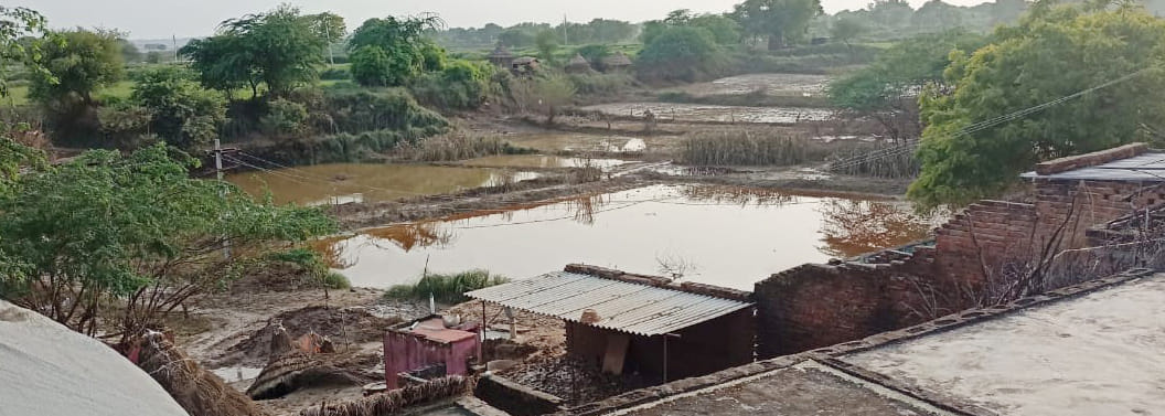 Two thousand hectares of field crops were ruined in Chambal floods