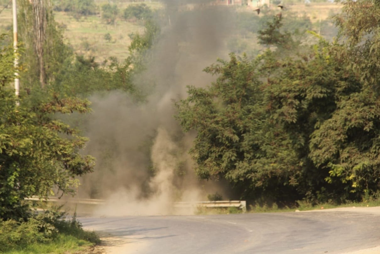 blast like sound heard  at Main chowk area of Sopore town in north Kashmirs Baramulla