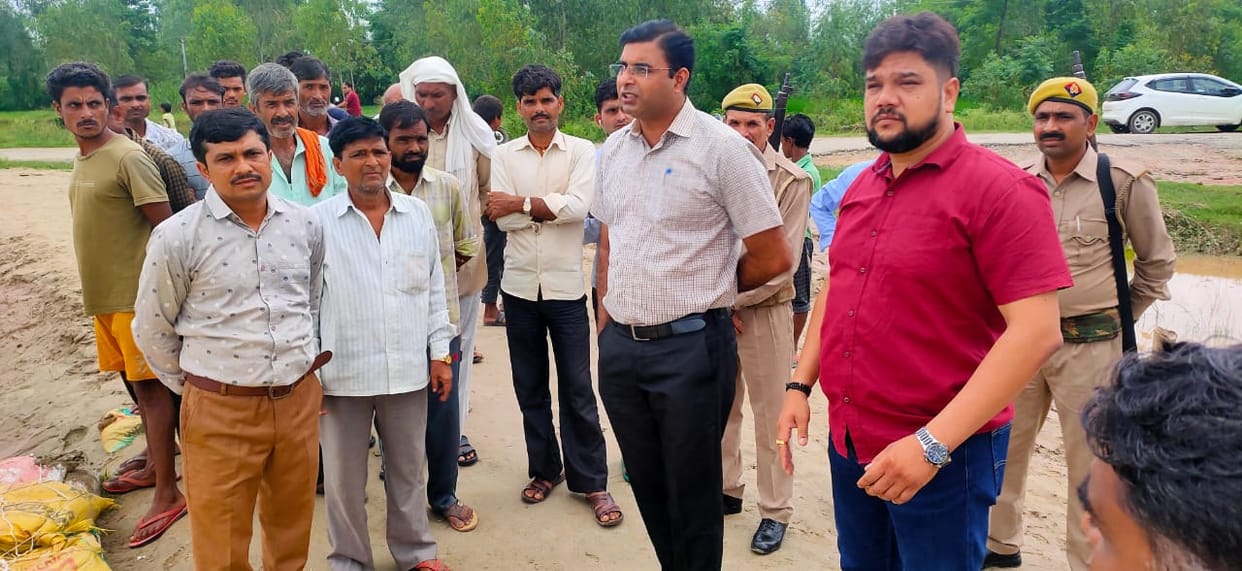Relief from receding of Kho river