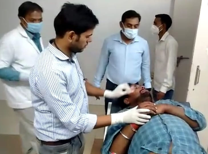 Roadways bus driver injured due to bike slipping