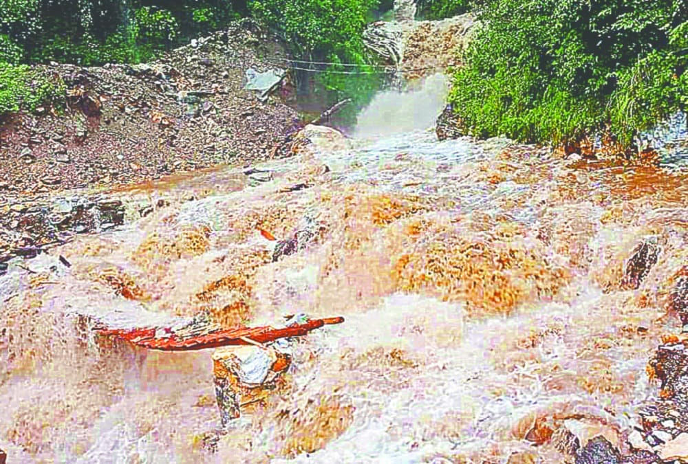 Rainfall in Gairsain: Three residential houses damaged due to heavy rains