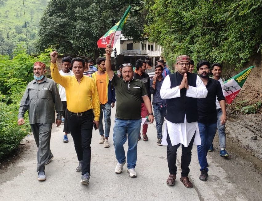 Dwarahat Pahari Swabhiman Yatra started from Seraghat of Ukrand