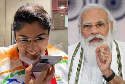 भाविना के रजत पदक जीतने के बाद पीएम नरेंद्र मोदी ने उनसे बात की