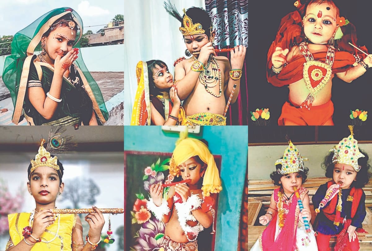 shree krishna janmashtami 2021 radha krishna dress makeup competition by amar ujala varanasi see selected and photo