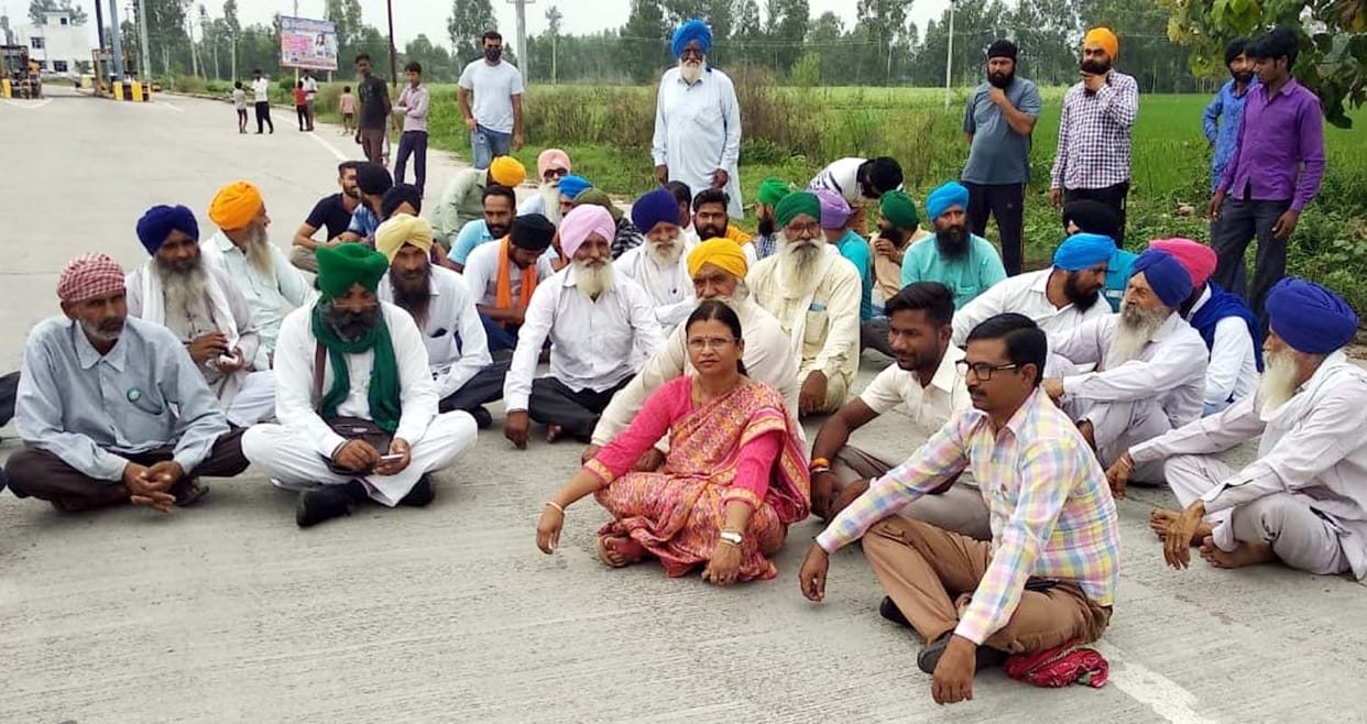 Farmers protest