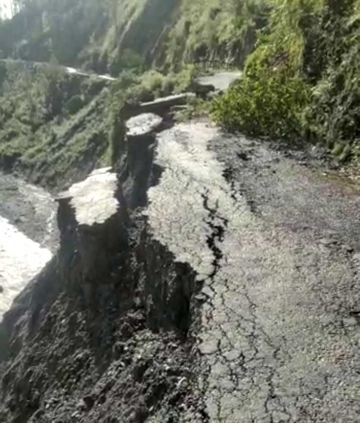 30 meters part of Bhani-Harsingyabagad motorway covered in river