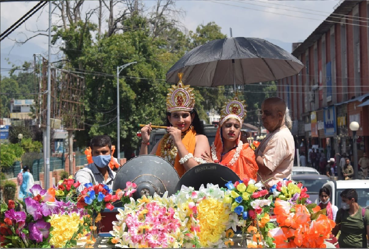 Kashmiri Pandit community celebrate Janmashtami in Srinagar Jammu and Kashmir