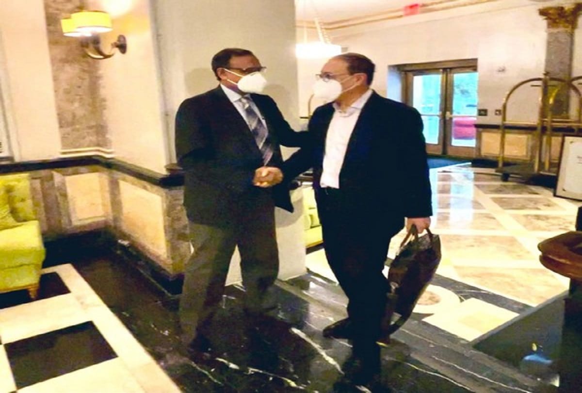 UNSC meeting today Foreign Secretary Harsh Vardhan Shringla arrives in New York the issue of terrorism will remain in the meeting