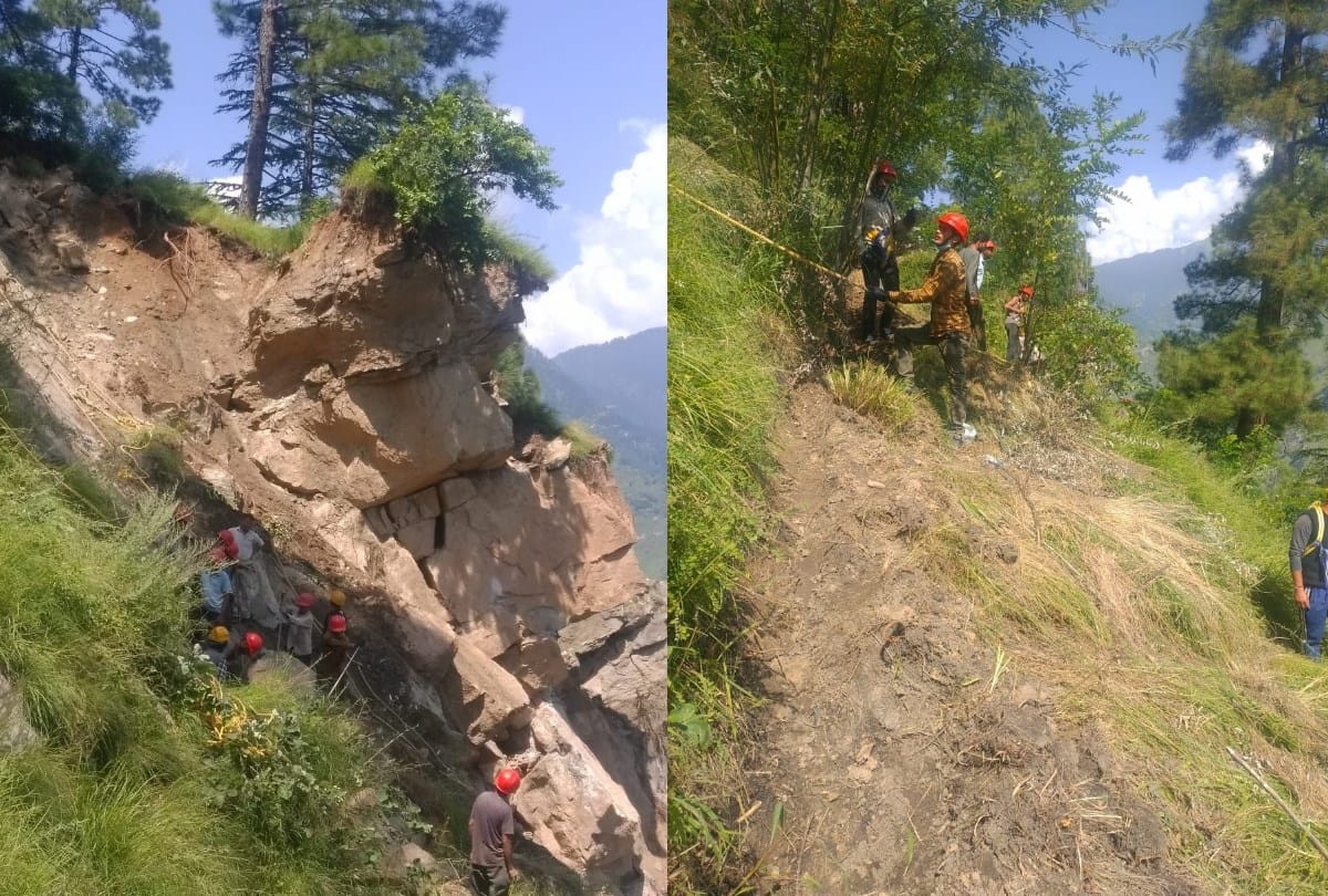 himachal news: boulders rocks removed in kinnaur nigulsari